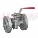 2PC Flanged Ball Valve With ISO5211 Top Flanged