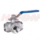 3 Way Threaded Ball Valve