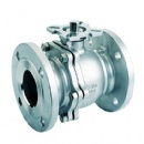 2PC Flanged Ball Valve with ISO5211 Direct Mounting Pad