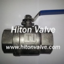 Titanium 2PC Threaded Ball Valve